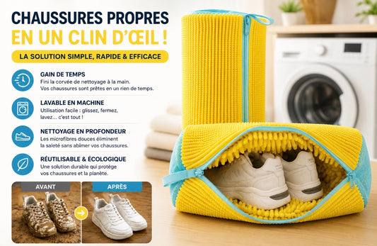 SneakWash™ – Sac de Lavage Sneakers